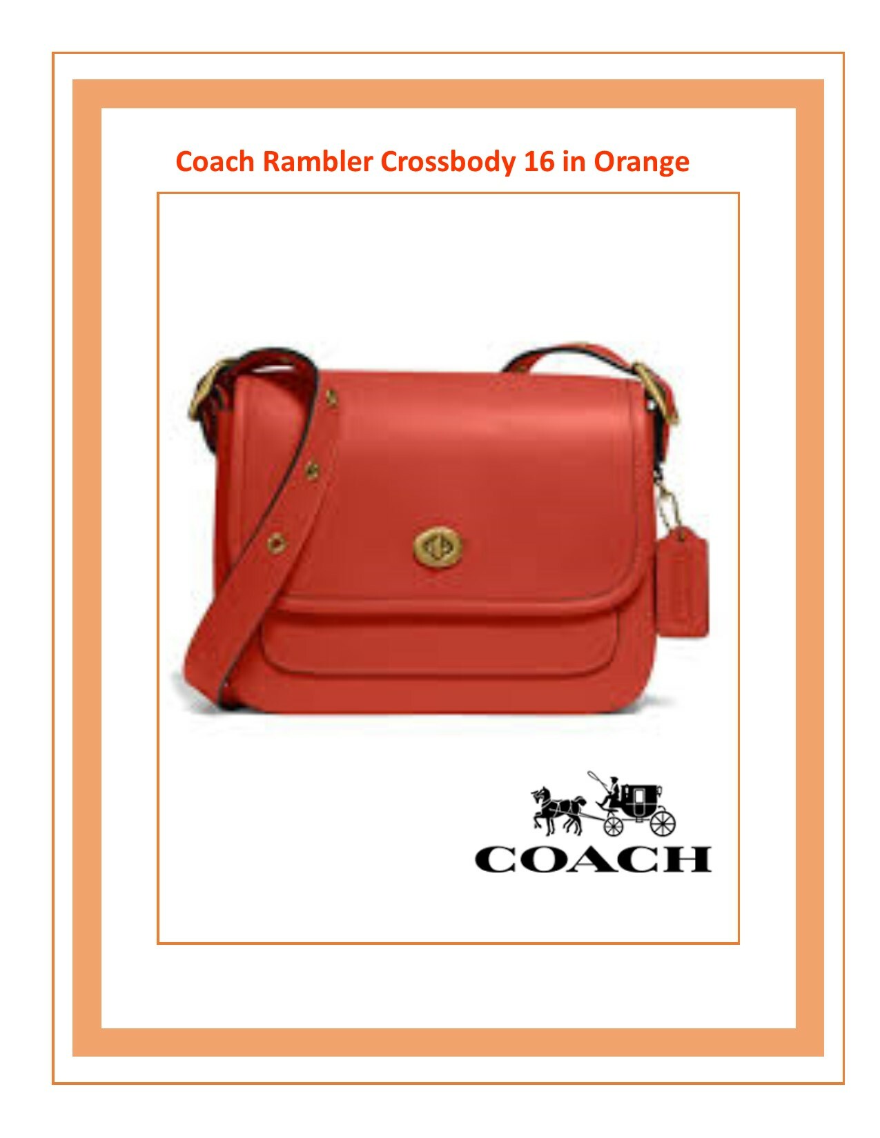 Coach rambler crossbody bag hot sale